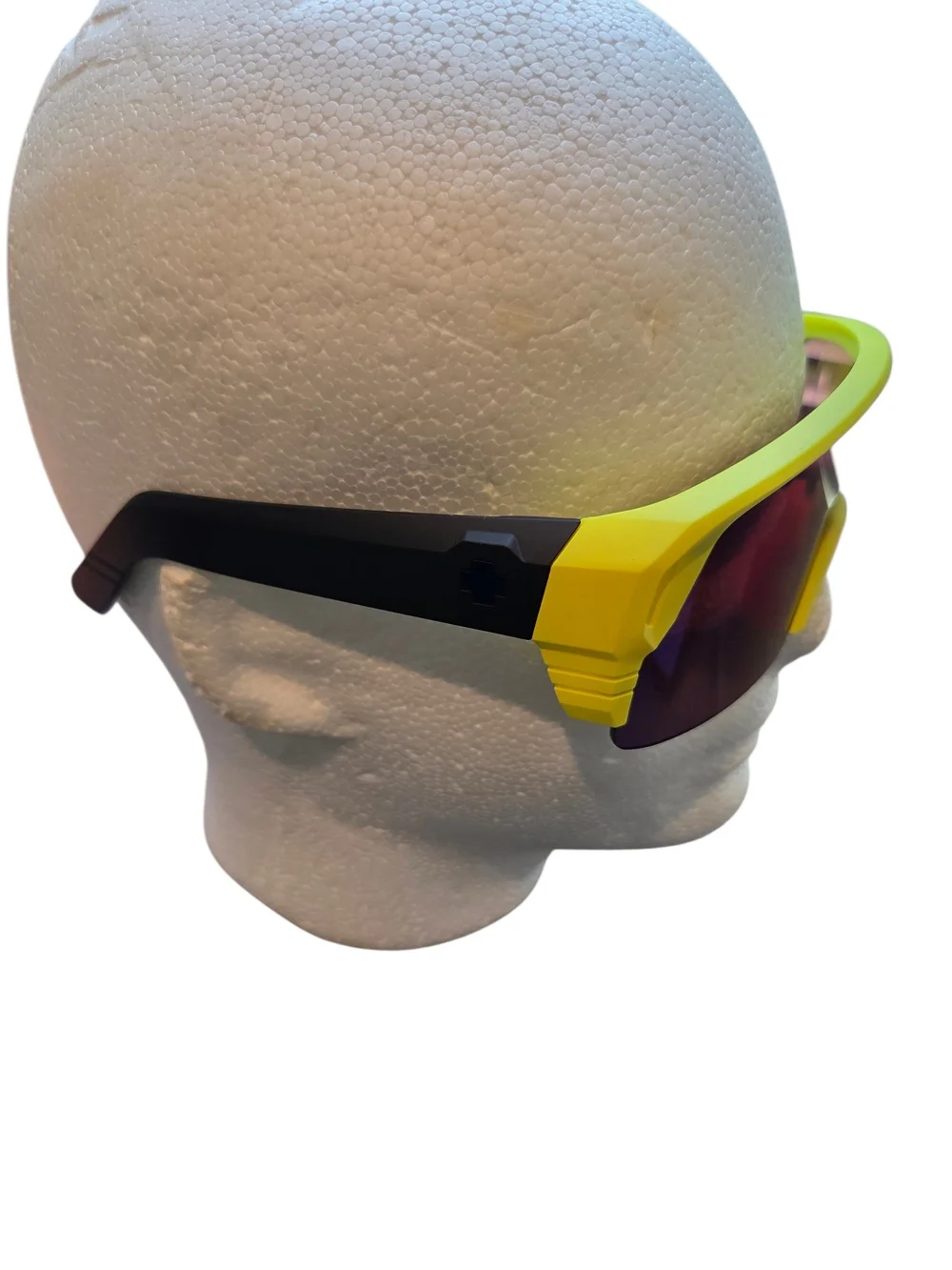 Spy Optics Monolith 5050 MT Neon Yellow Sunglasses with Purple Lens
